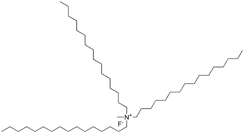 Trihexadecyl methyl ammonium fluoride Struktur