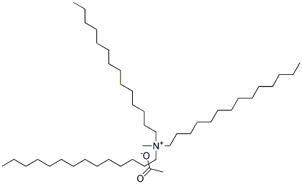 Tritetradecyl methyl ammonium acetate Struktur