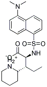 Dansyl-L-IsoleucinePiperidiniumSalt Struktur