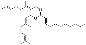 UNDECYLENIC ALDEHYDE DIGERANYL ACETAL Struktur