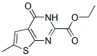 ETHYL 3,4-DIHYDRO-6-METHYL-4-OXOTHIENO[2,3-D]PYRIMIDINE-2-CARBOXYLATE Struktur