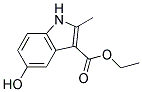 5-HYDROXY-2-METHYL-3-INDOLECARBOXYLIC ACID ETHYL ESTER Struktur