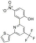 4-NITRO-2-[6-(2-THIENYL)-4-TRIFLUOROMETHYL-PYRIDIN-2-YL]PHENOL Struktur