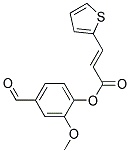 4-FORMYL-2-METHOXYPHENYL 3-(2-THIENYL)ACRYLATE, TECH Struktur