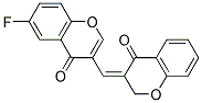 6-FLUORO-3-[(E)-(4-OXO-2H-CHROMEN-3(4H)-YLIDENE)-METHYL]-4H-CHROMEN-4-ONE Struktur