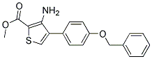 METHYL 3-AMINO-4-(4-BENZYLOXYPHENYL)THIOPHENE-2-CARBOXYLATE Struktur