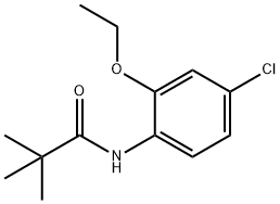 N-(4-CHLORO-6-ETHOXYPHENYL)-2,2-DIMETHYLPROPANAMIDE Struktur