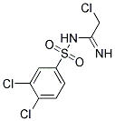 N1-(2-CHLOROETHANIMIDOYL)-3,4-DICHLOROBENZENE-1-SULPHONAMIDE Struktur