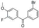 3-BROMO-3'-FLUORO-4'-METHOXYBENZOPHENON Struktur