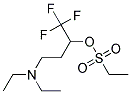 3-(DIETHYLAMINO)-1-(TRIFLUOROMETHYL)PROPYL ETHANE-1-SULPHONATE Struktur