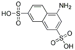 4-aminonaphthalene-2,7-disulphonic acid Struktur