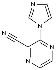 3-(1H-Imidazol-1-yl)pyrazine-2-carbonitrile Struktur