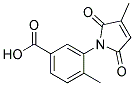 3-(2,5-Dihydro-2,5-dioxo-3-methyl-1H-pyrrol-1-yl)-4-methylbenzoic acid Struktur