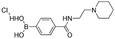 4-[(2-Piperidin-1-ylethyl)carbamoyl]benzeneboronic acid hydrochloride Struktur