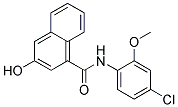 N-(4-chloro-2-methoxyphenyl)-3-hydroxy-1-naphthamide Struktur