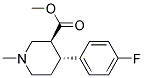 (3S,4R)-4-(4-FLUORO-PHENYL)-1-METHYL-PIPERIDINE-3-CARBOXYLIC ACID METHYL ESTER Struktur