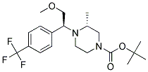 (S)-1-[(R)-2-METHOXY-1-(4-TRIFLUOROMETHYL-PHENYL)-ETHYL]-2-METHYL-4-BOC-PIPERAZINE Struktur