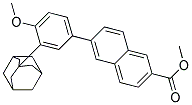 6-[4-METHOXY-3-(TRICYCLO[3.3.1.1(3,7)]DEC-1-YL)PHENYL]-2-NAPHTHALENECARBOXYLIC ACID METHYL ESTER Struktur