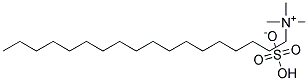 Octadecy trimethyl ammonium hydrogen sulfate Struktur