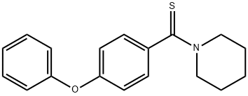 (4-Phenoxy-phenyl)-piperidin-1-yl-methanethione Struktur