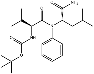 N-BOC-L-VALINYL-L-LEUCINYL ANILIDE Struktur