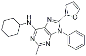 N-CYCLOHEXYL-8-(FURAN-2-YL)-2-METHYL-9-PHENYL-9H-PURIN-6-AMINE Struktur