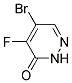 4-FLUORO-5-BROMO-3(2H)-PYRIDAZINONE Struktur