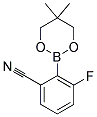 3-FLUORO-2-(5,5-DIMETHYL-1,3,2-DIOXABORINAN-2-YL)BENZONITRILE Struktur