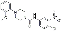 N-(4-CHLORO-3-NITROPHENYL)-4-(2-METHOXYPHENYL)TETRAHYDROPYRAZINE-1(2H)-CARBOXAMIDE, TECH Struktur