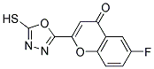 6-FLUORO-2-(5-MERCAPTO-[1,3,4]OXADIAZOL-2-YL)-CHROMEN-4-ONE Struktur