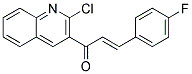 (E)-3-(2-CHLOROQUINOLIN-3-YL)-1-(4-FLUOROPHENYL)-PROPENONE Struktur