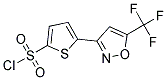 5-[5-(TRIFLUOROMETHYL)ISOXAZOL-3-YL]THIOPHENE-2-SULPHONYL CHLORID Struktur