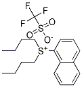 DI-N-BUTYL(NAPHTYL)SULPHONIUM TRIFLATE Struktur