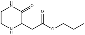 PROPYL 2-(3-OXO-2-PIPERAZINYL)ACETATE Struktur