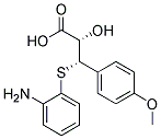 (2S,3S)-(+)-3-(2-AMINOPHENYLTHIO)-2-HYDROXY-3-(4-METHOXYPHENYL)PROPIONIC ACID  Struktur