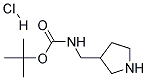 3-(N-Boc-aminomethyl)pyrrolidine hydrochloride Struktur