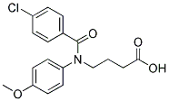 N-(4-Chlorobenzoyl)-gamma-(4-anisidino)butyric acid Struktur