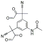 3,5-bis(1-cyano-1-methylpropoionyl)-acetoaniline Struktur