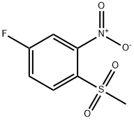 5-Fluoro-2-(methylsulphonyl)nitrobenzene Struktur