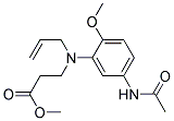 methyl 3-((5-acetamido-2-methoxyphenyl)(allyl)amino)propanoate Struktur