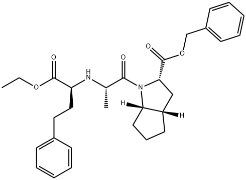 2-[N-[(S)-1-ETHOXYCARBONYL-3-PHENYLPROPYL]-L-ALANYL]-(1S,3S,5S)-2-AZABICYCLO[3.3.0]OCTANE-3-CARBOXYLIC ACID, BENZYL ESTER