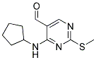 4-CYCLOPENTYLAMINO-2-METHYLSULFANYL-PYRIMIDINE-5-CARBALDEHYDE Struktur