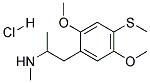 N-METHYL-1-(2,5-DIMETHOXY-4-METHYLTHIOPHENYL)-2-AMINOPROPANE HYDROCHLORIDE Struktur