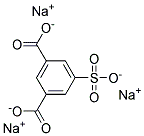 5-sulphoisophthalic acid trisodium salt Struktur