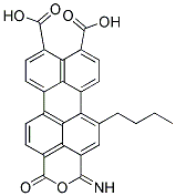 N-N-BUTYL-3,4,9,10-PERYLENE TETRACARBOXYLIC MONO -ANHYDRIDE MONO-IMIDE Struktur