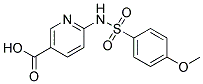 6-(4-METHOXY-BENZENESULFONYLAMINO)-NICOTINIC ACID Struktur