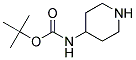 4-(T-BUTOXY CARBONYL)-AMINO PIPERIDINE Struktur