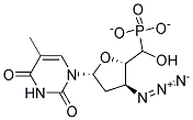 3'-AZIDO-3'-DEOXYTHYMIDINE-5'-MONOPHOSPHONATE Struktur