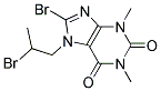 8-BROMO-7-(2-BROMOPROPYL)-1,3-DIMETHYL-2,3,6,7-TETRAHYDRO-1H-PURINE-2,6-DIONE, TECH Struktur