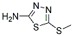 5-(METHYLTHIO)-1,3,4-THIADIAZOL-2-AMINE, TECH Struktur